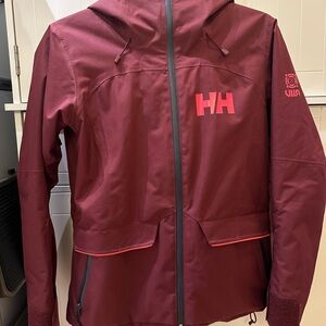 Helly Hansen MaroonInsulated Ski Snowboard Jacket Coat XS